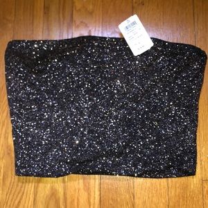 Glitter tube top